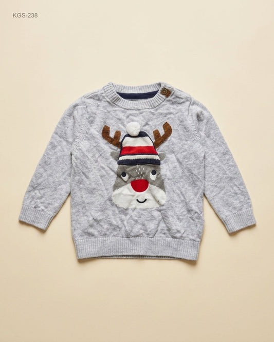 Premium Condition Girls Sweaters | Preloved Baby Club | Grey Cotton | Thrift Shop for Girls Peshawar Pakistan | OTS