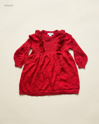Matalan (KGS-251) Ruffle Pom-Pom Knitted Dress