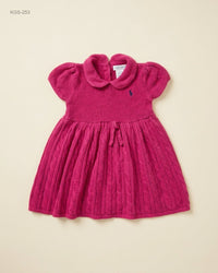 Ralph Lauren (KGS-253) Infant Cable-Knit Peter Pan Collar Dress