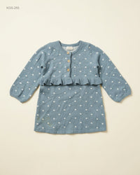 Next Baby (KGS-255) Baby Knitted Polka Dot Ruffle Dress