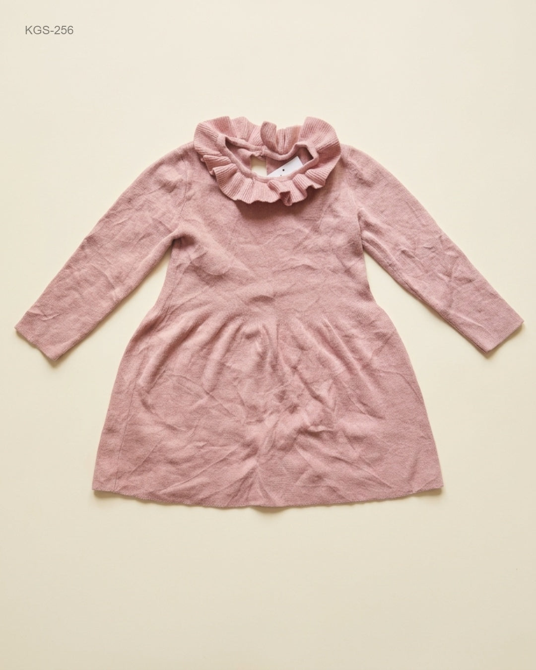 George (KGS-256) Ruffle Collar Knit Toddler Dress