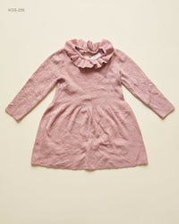 George (KGS-256) Ruffle Collar Knit Toddler Dress
