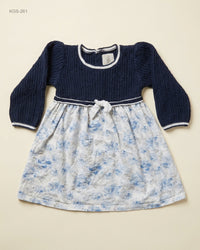 Unknown (KGS-261) Mixed-Media Floral Toddler Dress