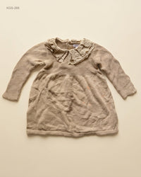 Primark (KGS-266) Embroidered Ruffle Collar Knitted Baby Dress