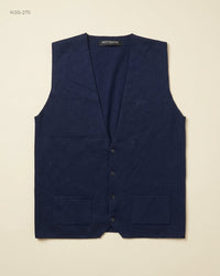 Authentic (KGS-270) Knitted V-Neck Button-Down Vest