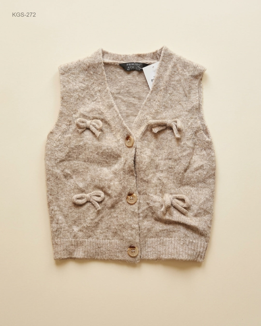 Primark (KGS-272) Knitted Bow-Detail Sweater Vest