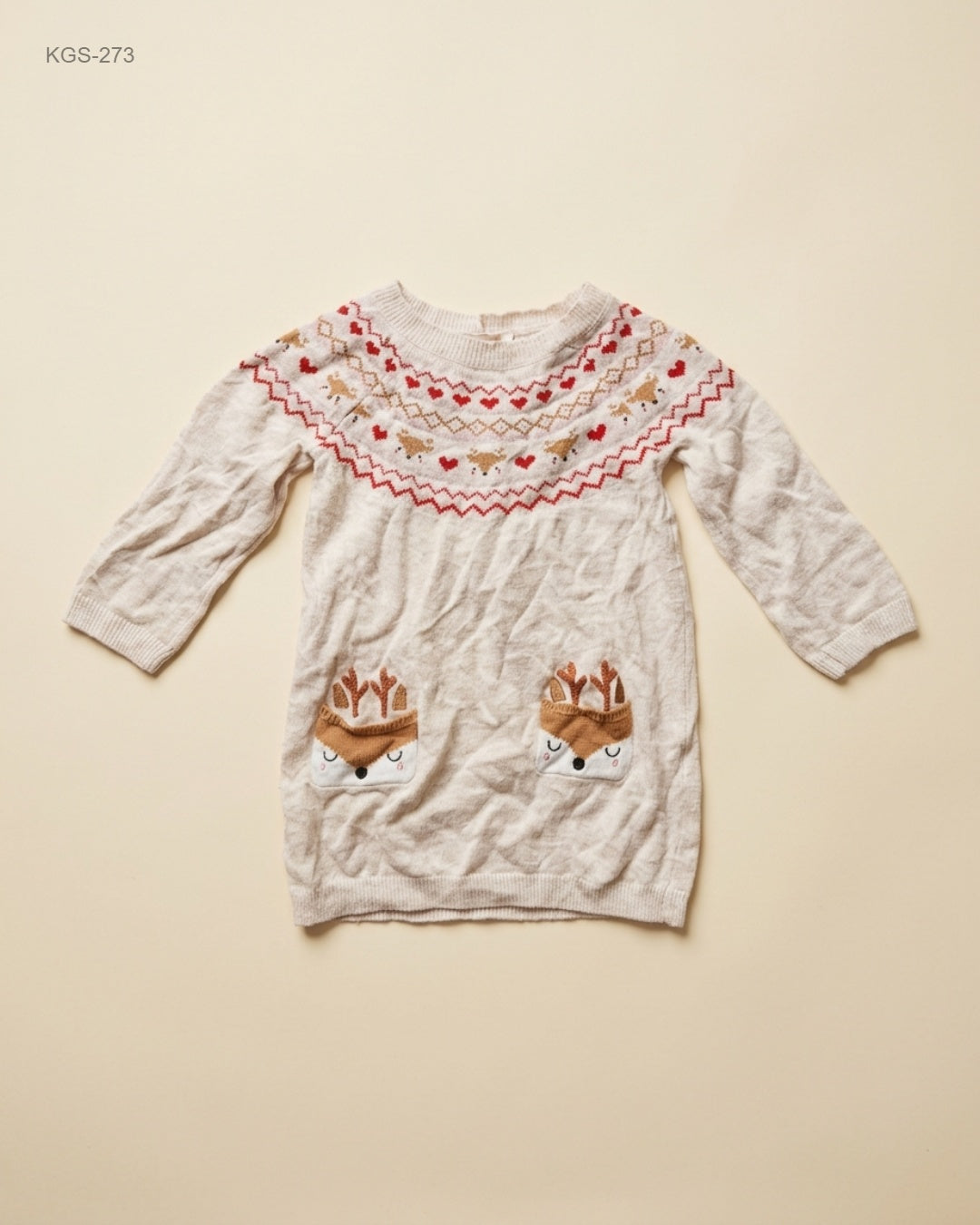 Primark (KGS-273) Fair Isle Knitted Tunic Dress