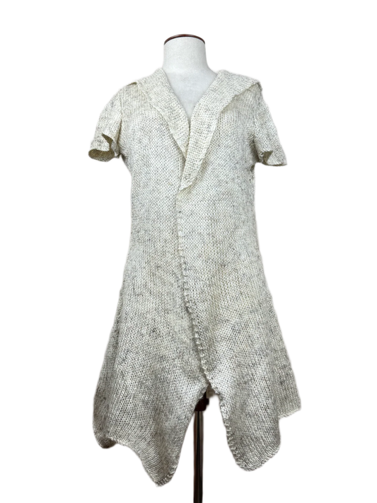 Winter Long Cardigans | Unknown | Preloved Branded | OffWhite Wool | Premium | OTS Thrift Store Karachi Pakistan