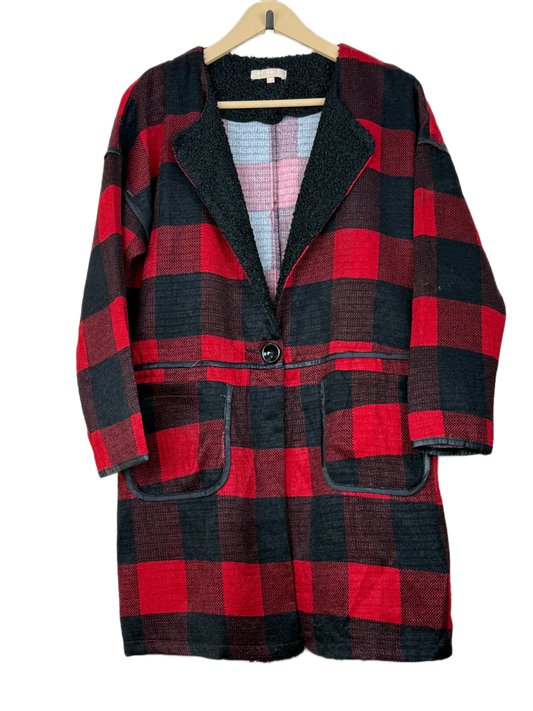 UK Imported secondhand Winter Long Cardigans - SWAN brand, Multi Polyester, Premium condition, for Women - Online Thrift Store Islamabad Pakistan