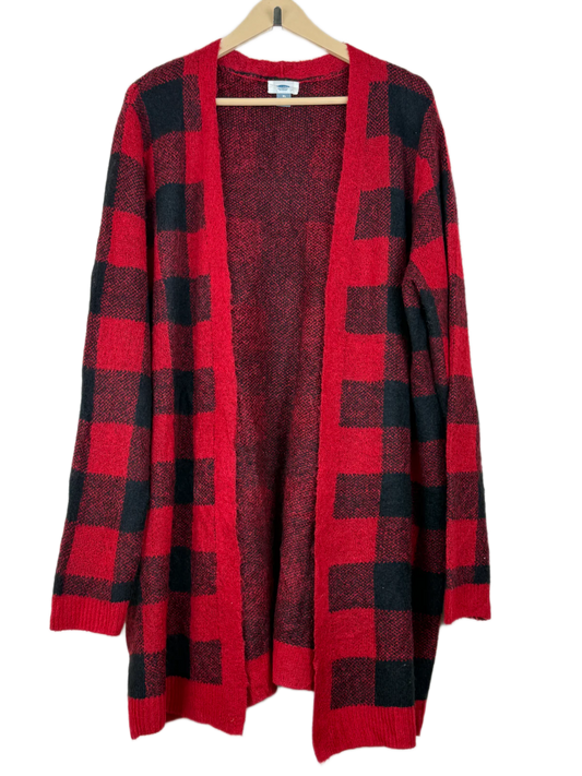 Shop Premium Winter Long Cardigans by Old Navy | Preloved Branded Clothes | Maroon Acrylic | Women | OTS Thrift Store Islamabad Pakistan