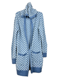 Silver Winter Long Cardigan by 89Th Madison (LC-15)