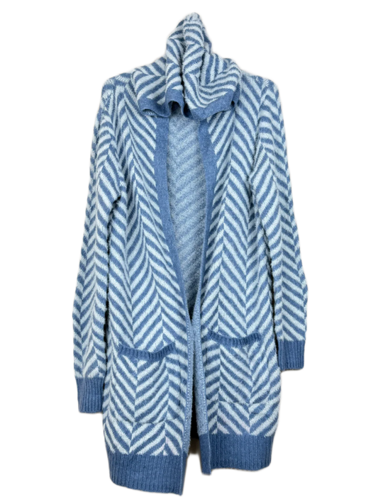 Shop Premium Winter Long Cardigans by 89Th Madison | Preloved Branded Clothes | Silver Nylon | Women | OTS Thrift Store Karachi Pakistan