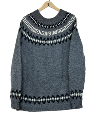 Grey Winter Long Cardigan by Unknown (LC-17)