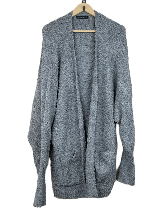 Winter Long Cardigans | Merokeety | Preloved Branded | Grey Polyester | Premium | OTS Thrift Store Lahore Pakistan