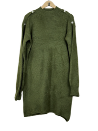 Olive Green Winter Long Cardigan by Papaya (LC-19)