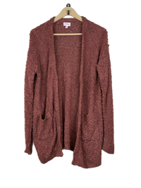 Rust Winter Long Cardigan by Pul (LC-2)