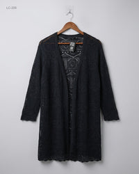 Bpc Collection (LC-205) Crochet Open Cardigan