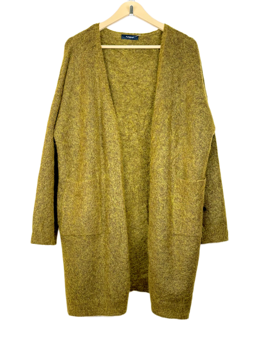 Winter Long Cardigans | Autograph | Preloved Branded | DarkGoldenRod Polyester | Premium | OTS Thrift Store Karachi Pakistan