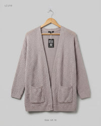 Atmosphere (LC-219) Open-Front Textured Cardigan