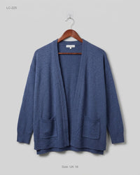 NUTMEG (LC-225) Open-Front Cardigan