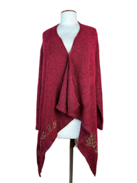 Maroon Winter Long Cardigan by Frank Saul (LC-23)