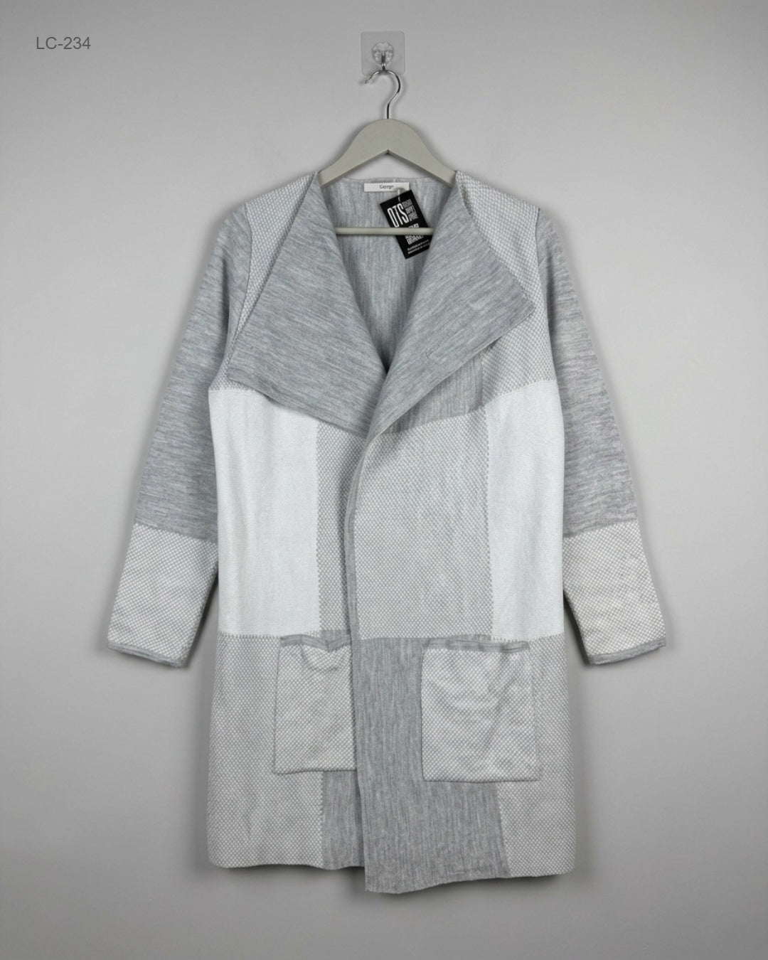 George (LC-234) Longline Open-Front Cardigan