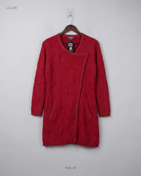 PERUNA (LC-235) Asymmetrical Knit Tunic Sweater