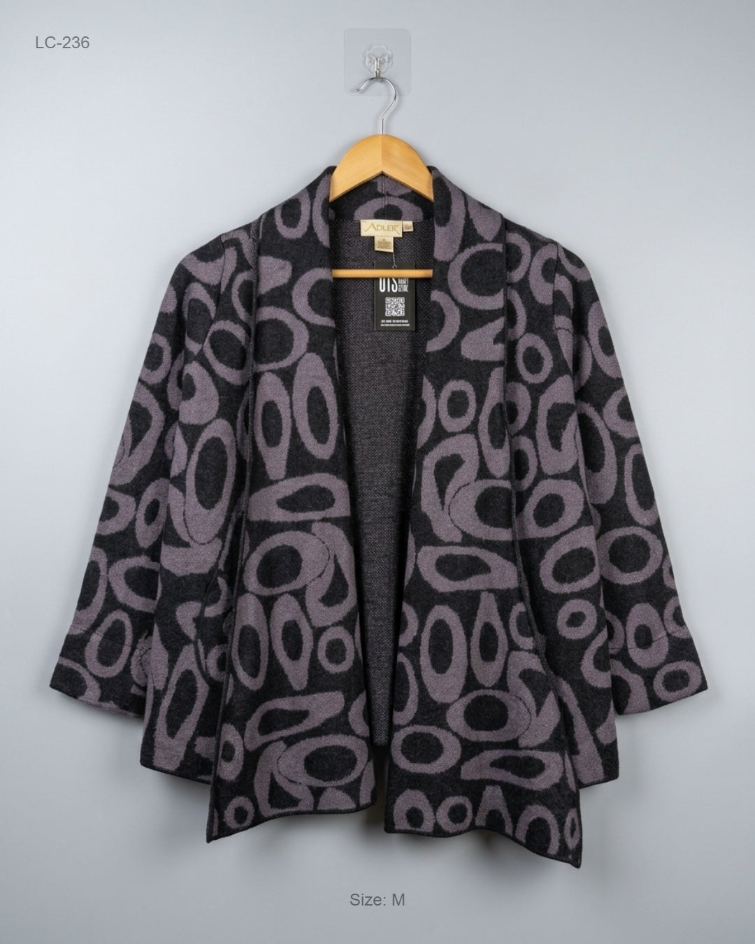 ADINI (LC-236) Open-Front Knit Cardigan