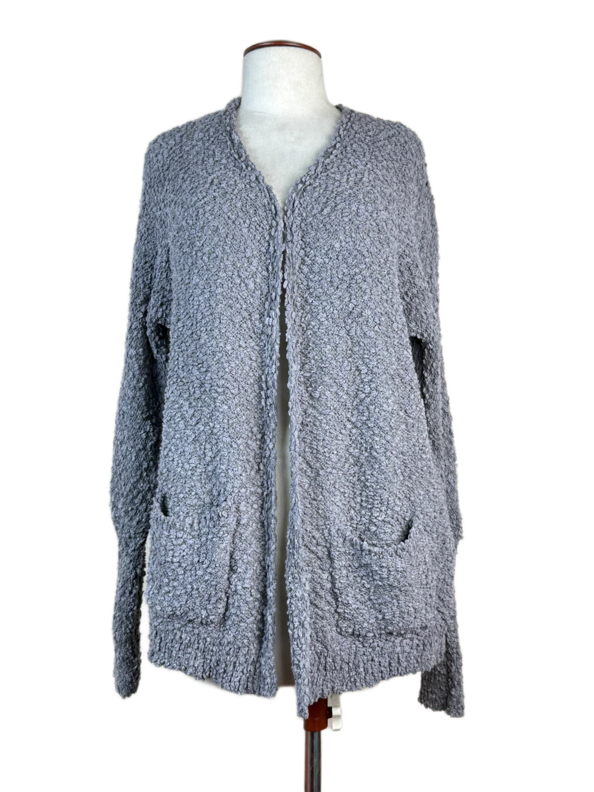 Grey Winter Long Cardigan by Unknown (LC-24)