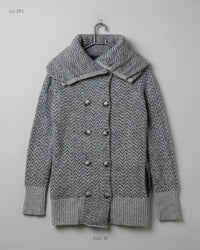 CUT LABEL (LC-251) Double-Breasted Knit Cardigan