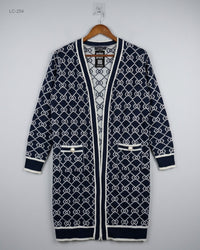 STUDIO (LC-254) Longline Open-Front Cardigan
