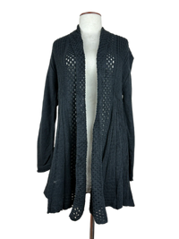 Black Winter Long Cardigan by Impulse London (LC-26)