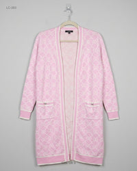 STUDIO (LC-263) Longline Knit Cardigan