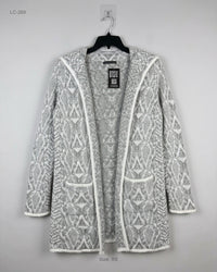 David Emanuel (LC-269) Longline Hooded Cardigan