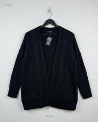 Next (LC-270) Open-Front Cable Knit Cardigan