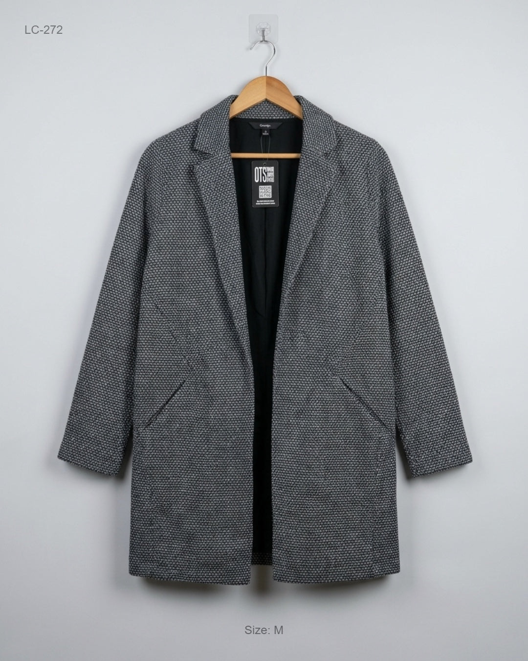George (LC-272) Textured Knit Blazer Coat