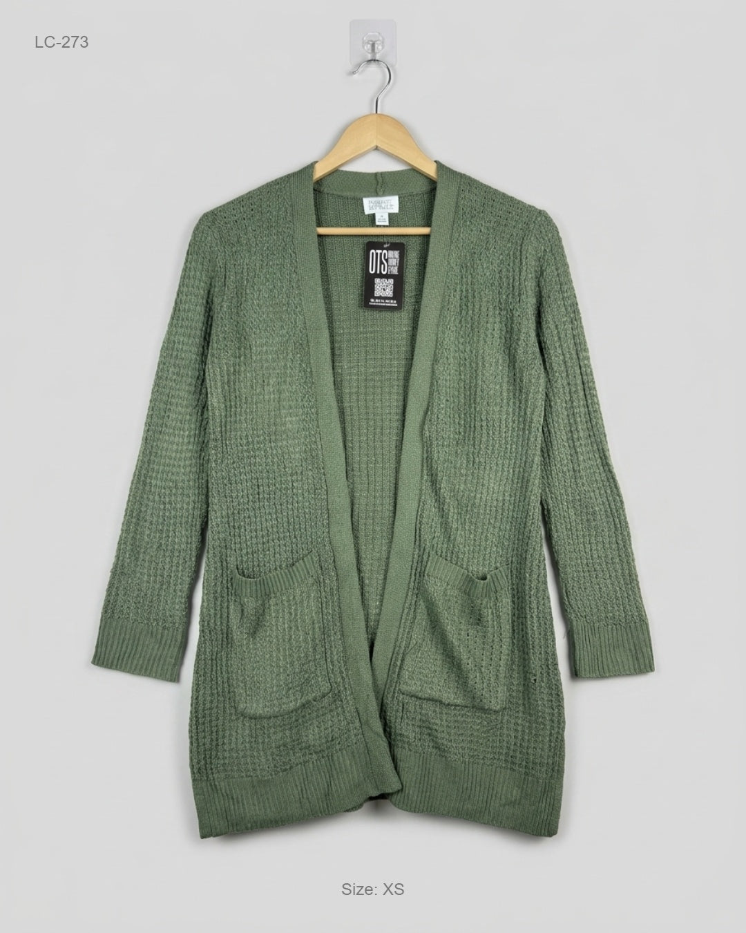 M&S (LC-273) Open-Front Textured Cardigan