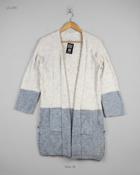 George (LC-276) Longline Color-Block Cardigan