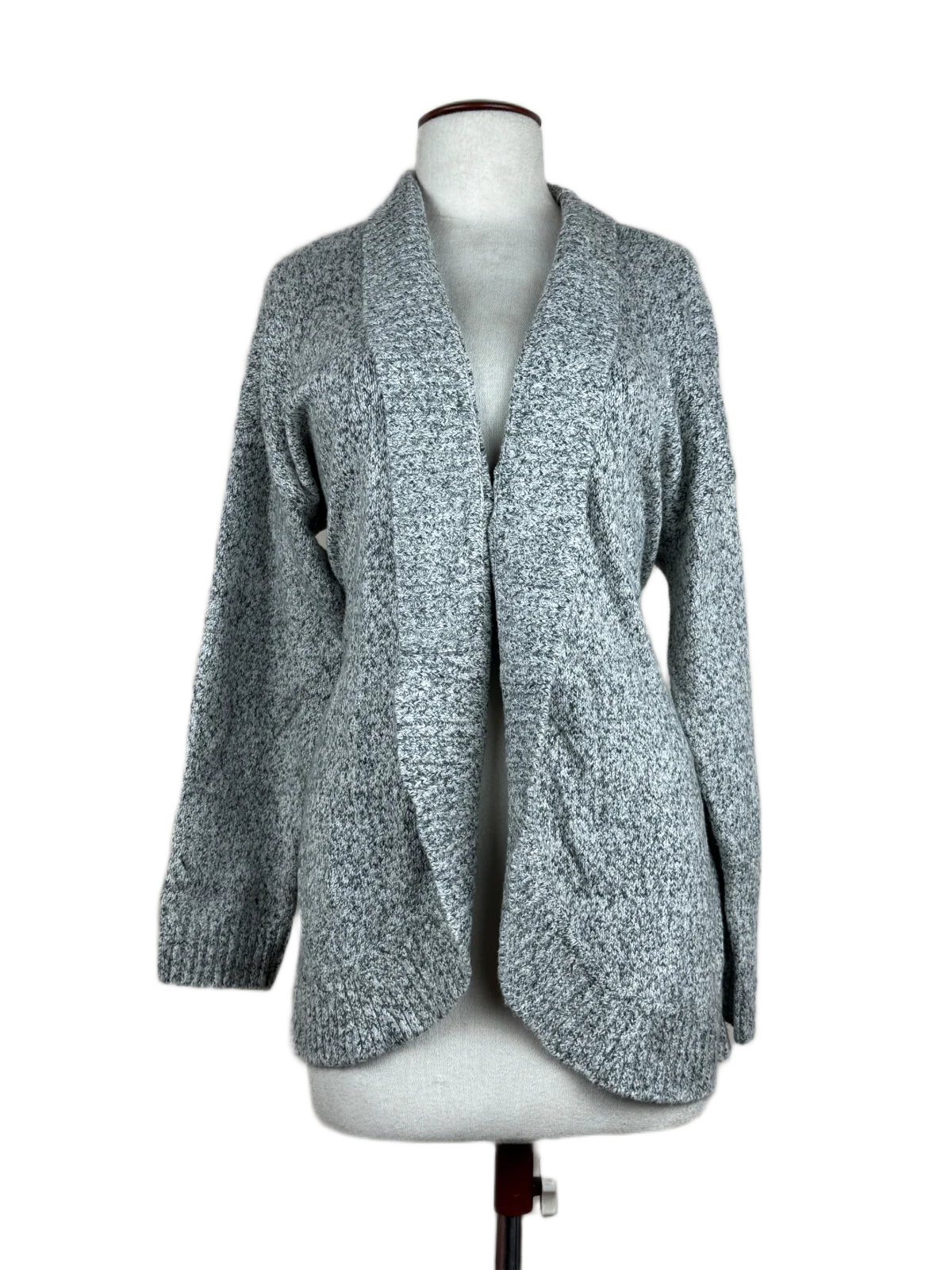 Black & White Winter Long Cardigan by Lands End (LC-29)