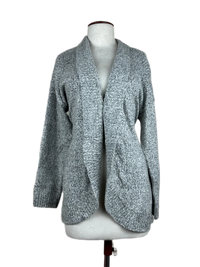 Black & White Winter Long Cardigan by Lands End (LC-29)