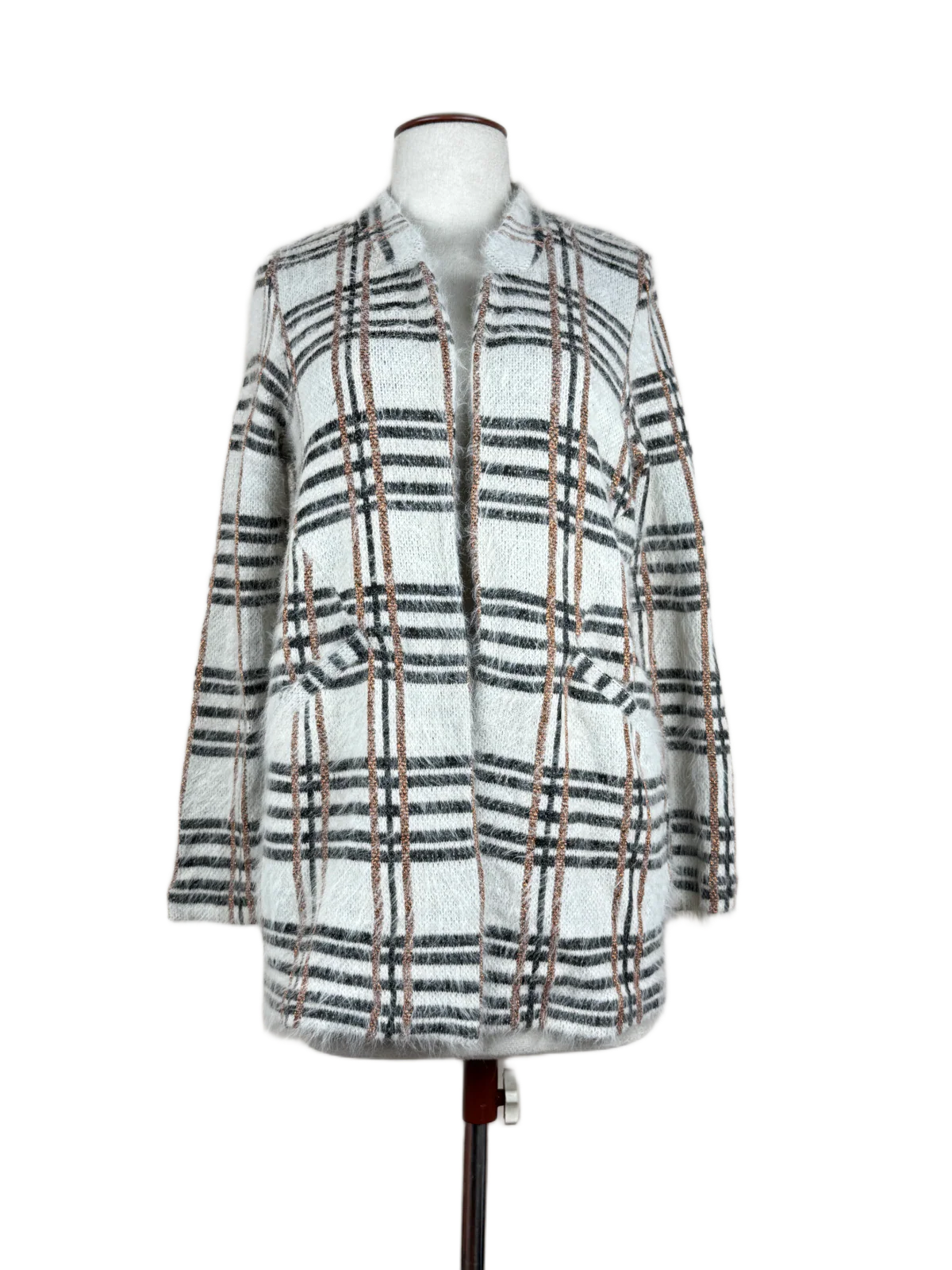 Preloved Premium Winter Long Cardigans by APT9, Multi Polyester for Women - OTS Thrift Shop Islamabad Pakistan
