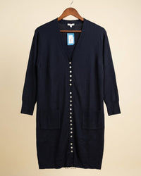 Planet (LC-309) Longline Ribbed Cardigan
