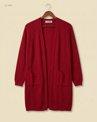 GERARD (LC-314) Open-Front Textured Cardigan