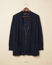 Love Ellie (LC-316) Open-Front Knit Cardigan