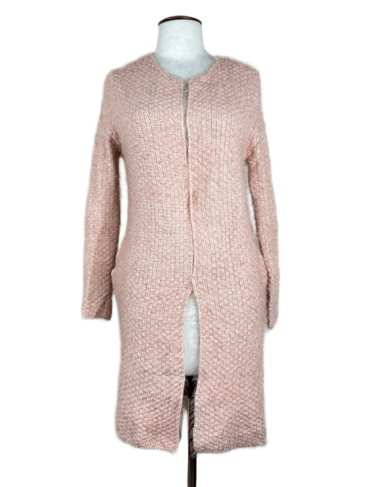 PeachPuff Winter Long Cardigan by Entro (LC-33)