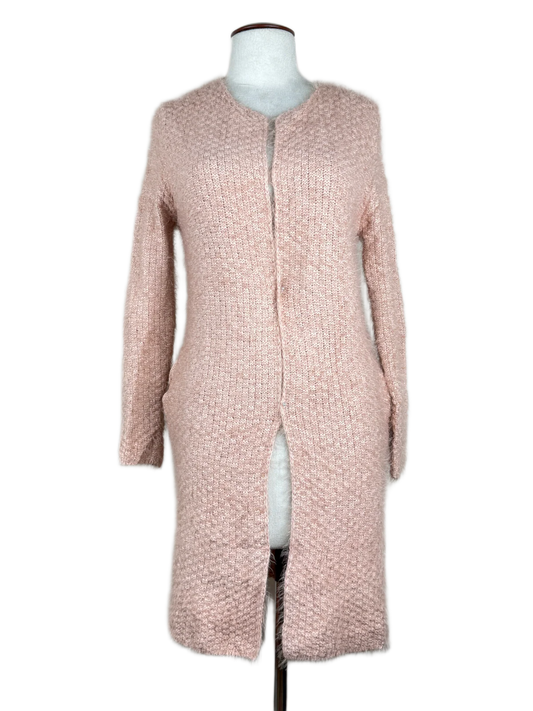 Shop Premium Plus Winter Long Cardigans by Entro | Preloved Branded Clothes | PeachPuff Polyester | Women | OTS Thrift Store Peshawar Pakistan