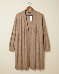 Jd Williams (LC-334) Longline Cable-Knit Cardigan