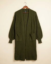 QED London (LC-335) Longline Knit Cardigan