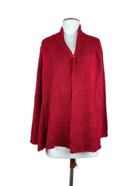 Red Winter Long Cardigan by Unknown (LC-38)