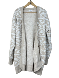 Off White Winter Long Cardigan by Time & Tru (LC-4)